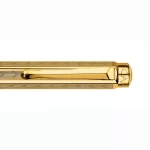 Caran d'Ache Ecridor Chevron Gilded Rollerball Pen Gold - medium and fine point