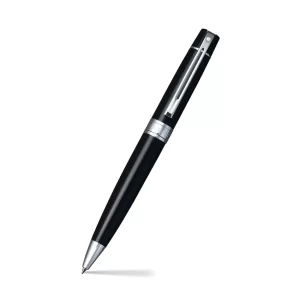 Sheaffer® 300 9312 Glossy Black Ballpoint Pen With Chrome Trim (with or without pouch)