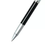 Sheaffer Gift 100 9313 Rollerball Pen Black and Brushed Chrome with Chrome-Plated Trim