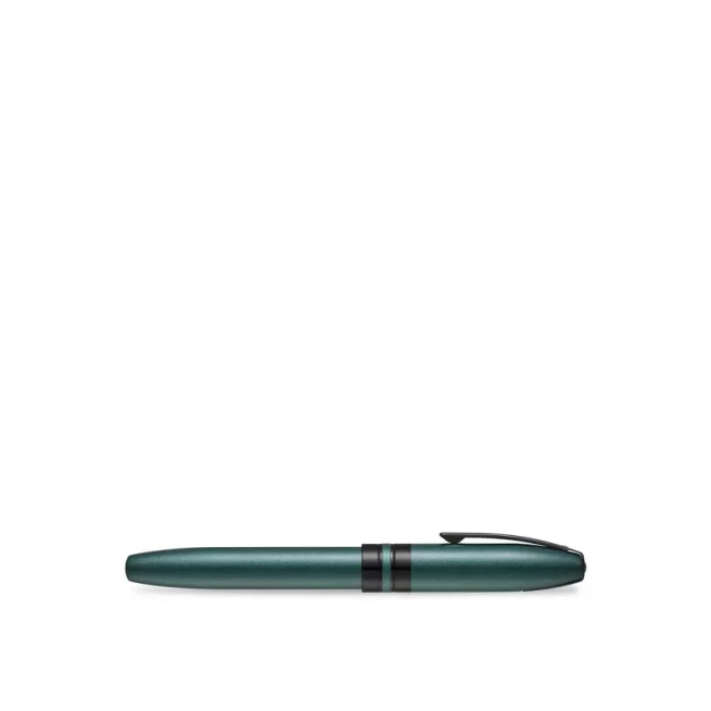 Sheaffer 9109 Icon Rollerball Pen - Metallic Green with Glossy Black PVD Trim