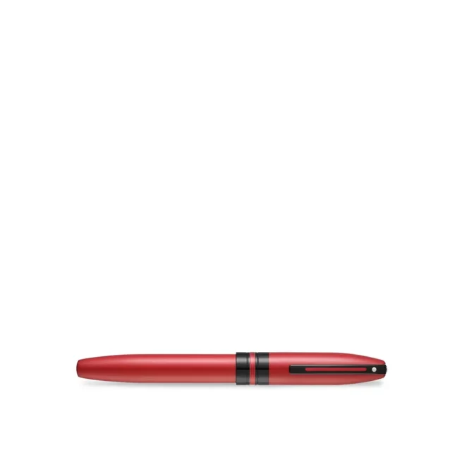 Sheaffer 9111 Icon Rollerball Pen - Metallic Red with Glossy Black PVD Trim
