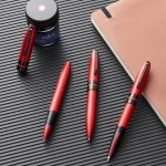 Sheaffer 9111 Icon Rollerball Pen - Metallic Red with Glossy Black PVD Trim