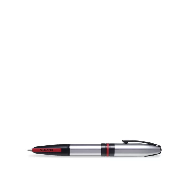Sheaffer 9112 Icon Fountain Pen (Medium) - Chrome with Glossy Black PVD Trim