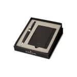 Sheaffer 9312 Gift Set 300 Ballpoint Pen with Credit Card Holder Glossy Black with Chrome Trims