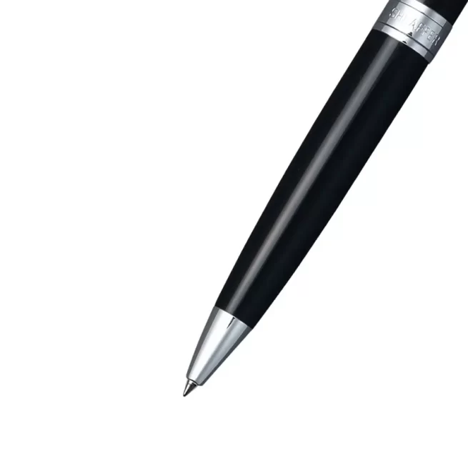 Sheaffer 9312 Gift Set 300 Ballpoint Pen with Credit Card Holder Glossy Black with Chrome Trims