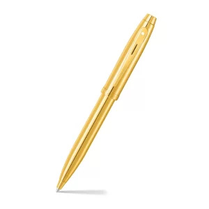 Sheaffer® 100 9372 Glossy PVD Gold Ballpoint Pen With PVD Gold Trim
