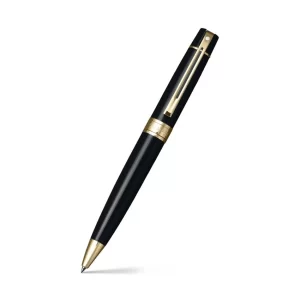 Sheaffer Gift 300 9325 Ballpoint Pen Glossy Black with Gold Tone Trim
