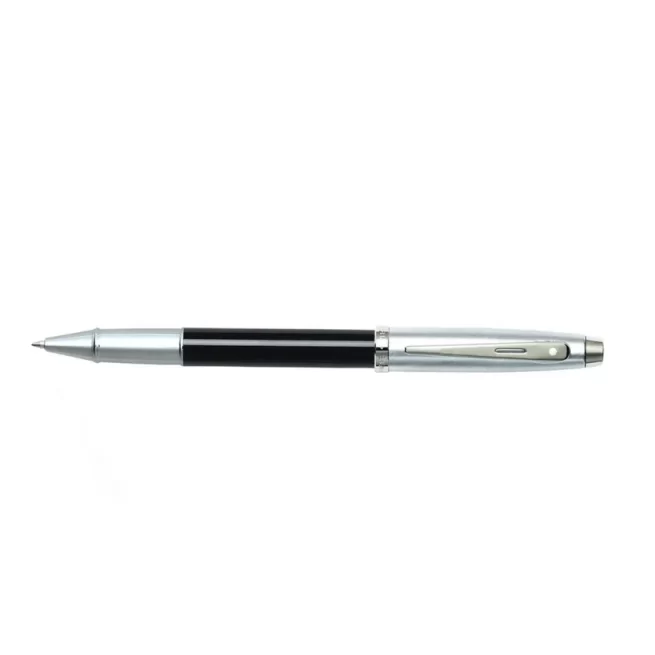 Sheaffer Gift 100 9313 Rollerball Pen Black and Brushed Chrome with Chrome-Plated Trim