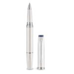 Lapis Bard Contemporary Rollerball Pen - Pearl With Chrome Trim