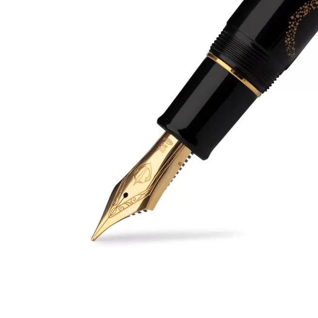 Sailor Limited Edition Ganesha Fountain Pen (21K KOP Medium) Black and Gold