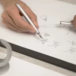 Hoverpen 3.0 Frost silver Future Edition Futuristic Fountain Pen