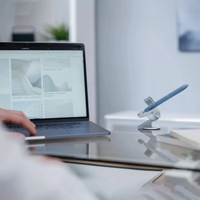 Hoverpen 3.0 Mist Blue Future Edition Futuristic Fountain Pen