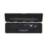 Caran D'Ache 849 Violet Jaune Fluo Ballpoint Pen - Dark Violet