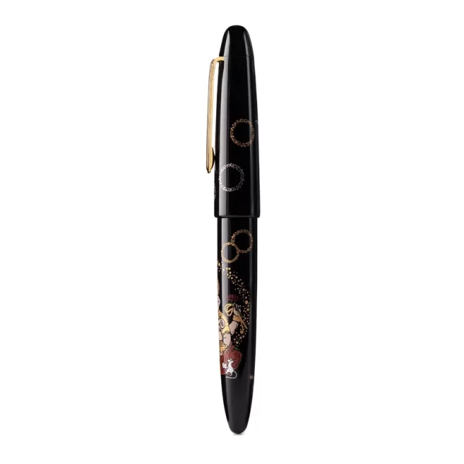 Sailor Limited Edition Ganesha Fountain Pen (21K KOP Medium) Black and Gold
