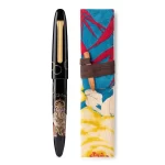Sailor Limited Edition Ganesha Fountain Pen (21K KOP Medium) Black and Gold