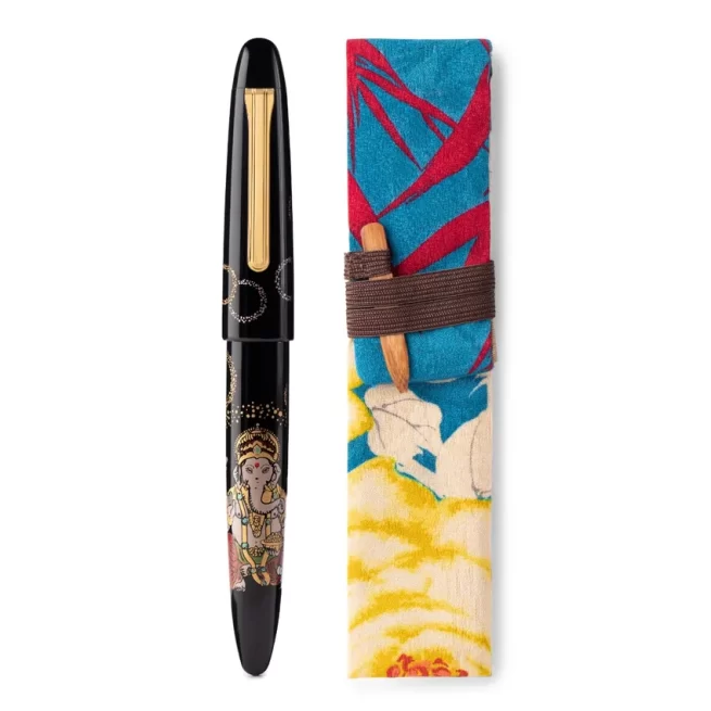 Sailor Limited Edition Ganesha Fountain Pen (21K KOP Medium) Black and Gold