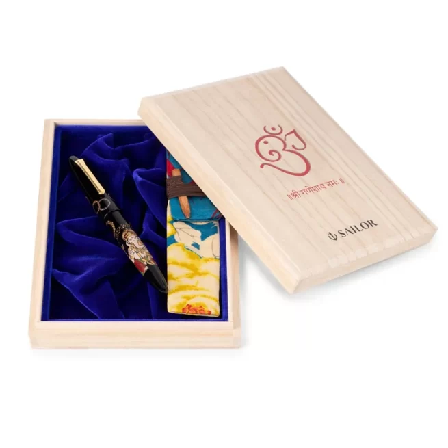 Sailor Limited Edition Ganesha Fountain Pen (21K KOP Medium) Black and Gold