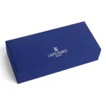 Lapis Bard Contemporary Torque Ballpoint Pen - Blue with Gold Trims