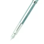Sheaffer 9306 Gift 100 Fountain Pen (Fine) Brushed Chrome with Chrome-Plated Trim