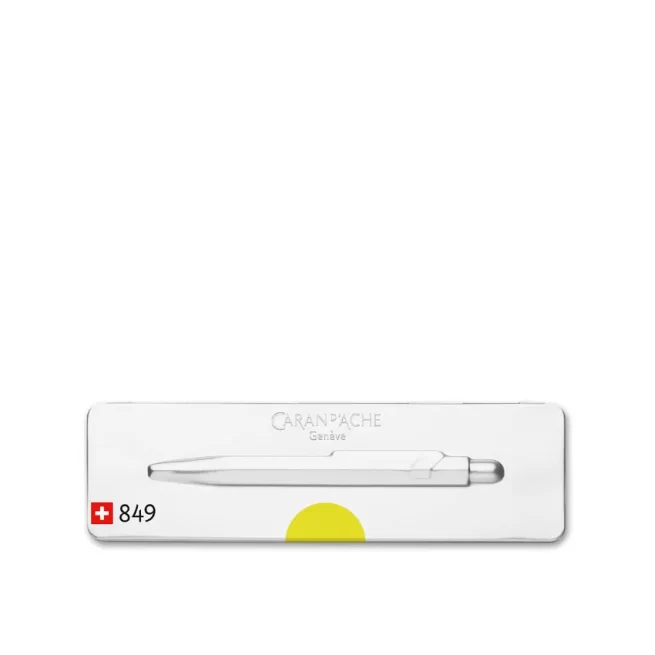 Caran D'Ache 849 PopLine Ballpoint Pen Fluorescent Yellow