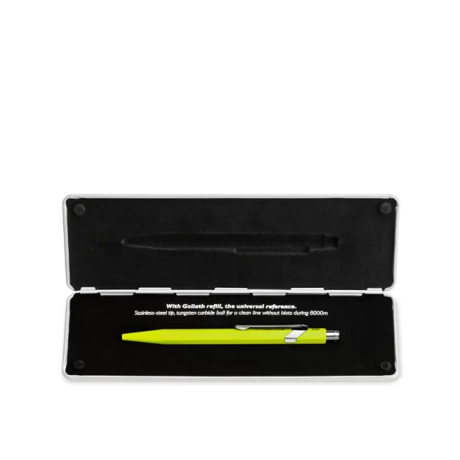 Caran D'Ache 849 PopLine Ballpoint Pen Fluorescent Yellow