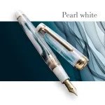 Sailor Professional Gear Veilio Fountain Pen (21K Medium) - White With Gold Trims
