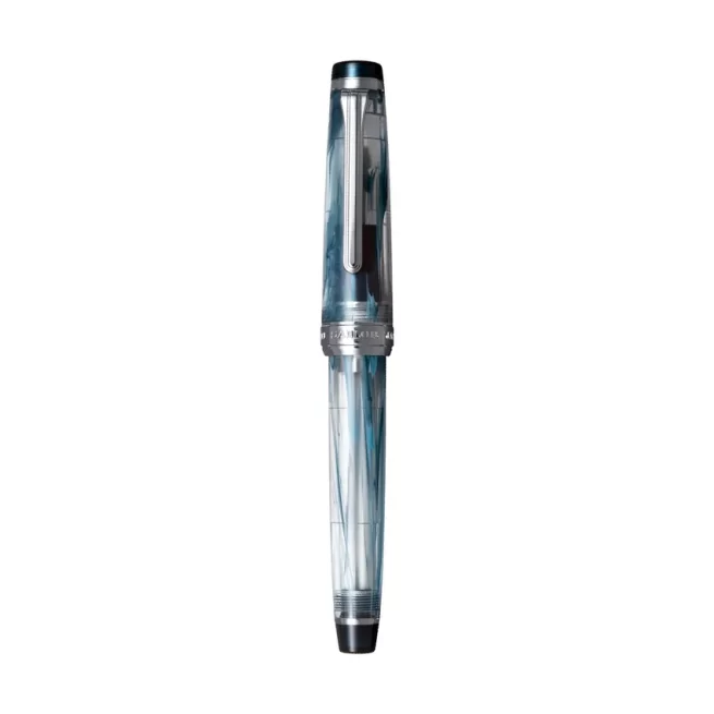 Sailor Professional Gear Veilio Fountain Pen (21K Broad) - Blue Green With Rhodium Trims