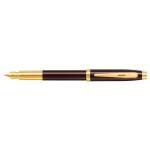 Sheaffer® 100 9370 Glossy Coffee Brown Fountain Pen With PVD Gold-Tone Trim - Medium