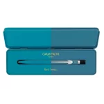 Caran D'Ache 849 Bille Paul Smith Ballpoint Pen - Cyan And Steel