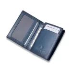 Lapis Bard Gift Set Torque Ballpoint Pen with Ducorium Business Card Holder - Blue with Gold Trims