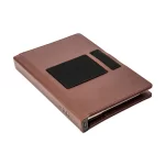 Pennline Superbook Edge Organizer With Fast Wireless Charging + 8000mAh Powerbank Brown