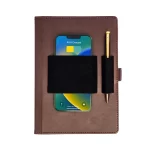 Pennline Superbook Edge Organizer With Fast Wireless Charging + 8000mAh Powerbank Brown