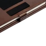 Pennline Superbook Edge Organizer With Fast Wireless Charging + 8000mAh Powerbank Brown