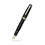 Sailor Professional Gear Fountain Pen (21K Medium) Black with Gold Trims