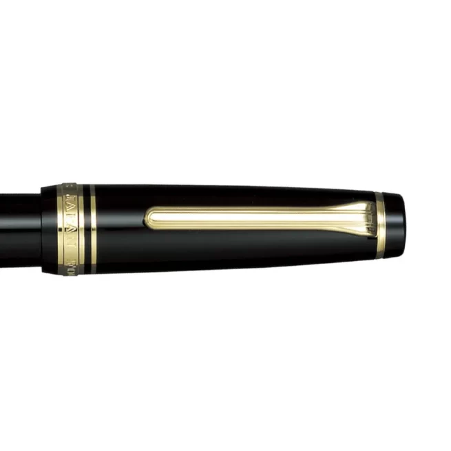 Sailor Professional Gear Fountain Pen (21K Medium) Black with Gold Trims