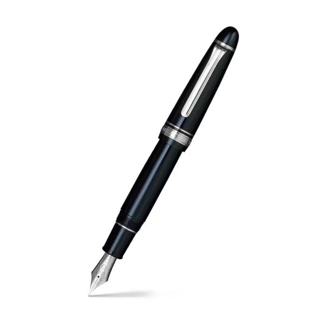 Sailor 1911 'King of Pens' Fountain Pen (21K Broad) Black with Rhodium-plated Trims