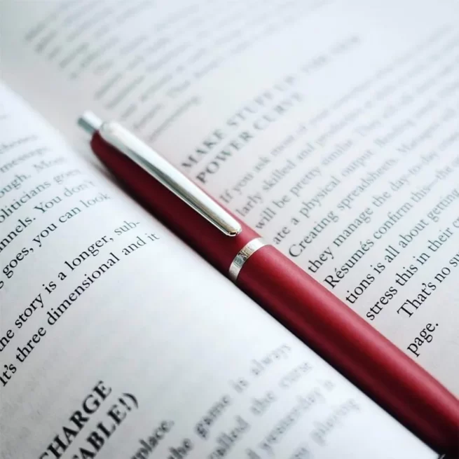 Sheaffer 9403 VFM Ballpoint Pen Red with Chrome-Plated Trim