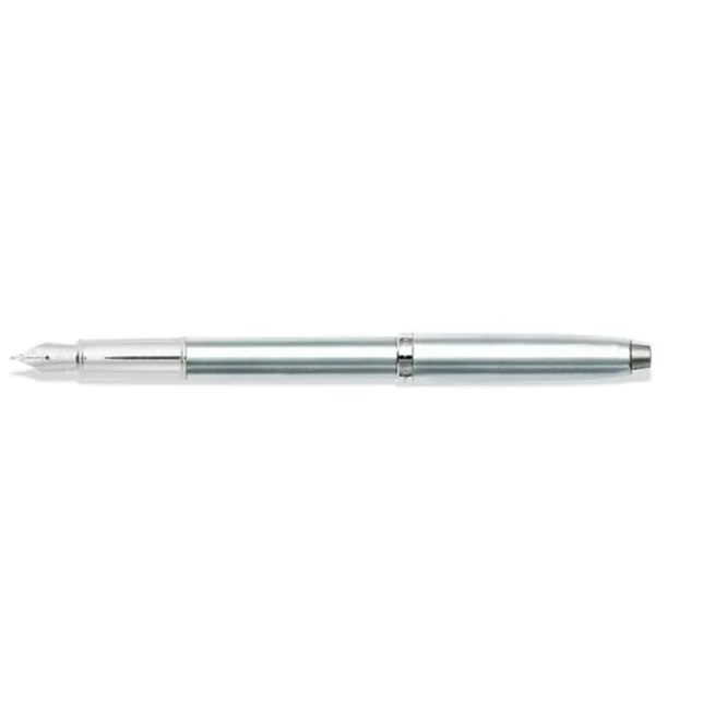 Sheaffer 9306 Gift 100 Fountain Pen (Fine) Brushed Chrome with Chrome-Plated Trim