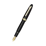 Sailor 1911 Large Fountain Pen (21K Medium) Black with Gold Trims