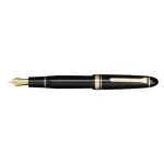 Sailor 1911 Large Fountain Pen (21K Medium) Black with Gold Trims