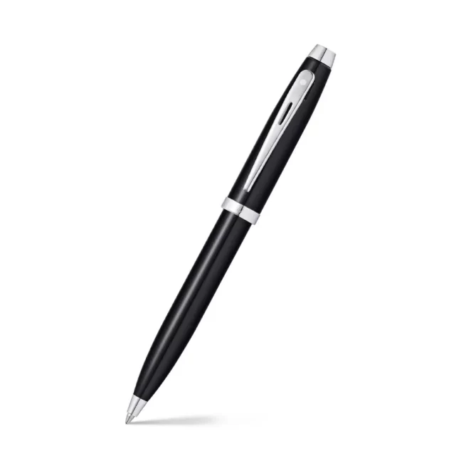 Sheaffer Gift 100 9338 Ballpoint Pen Glossy Black with Chrome-Plated Trim