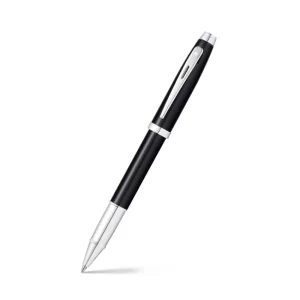Sheaffer Gift 100 9338 Rollerball Pen Glossy Black with Chrome-Plated Trim