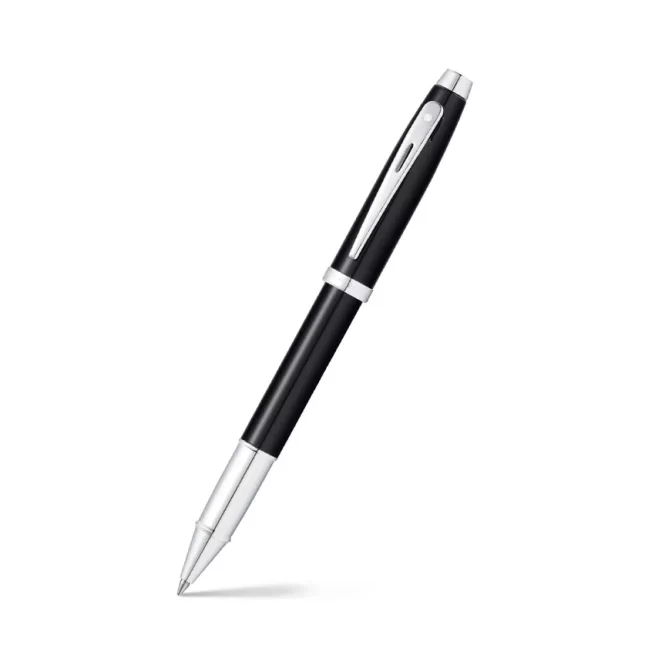 Sheaffer Gift 100 9338 Rollerball Pen Glossy Black with Chrome-Plated Trim