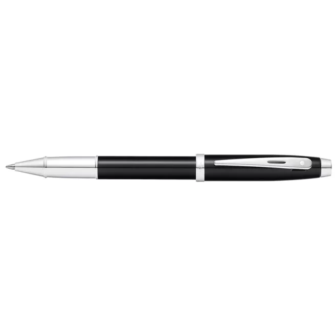 Sheaffer Gift 100 9338 Rollerball Pen Glossy Black with Chrome-Plated Trim