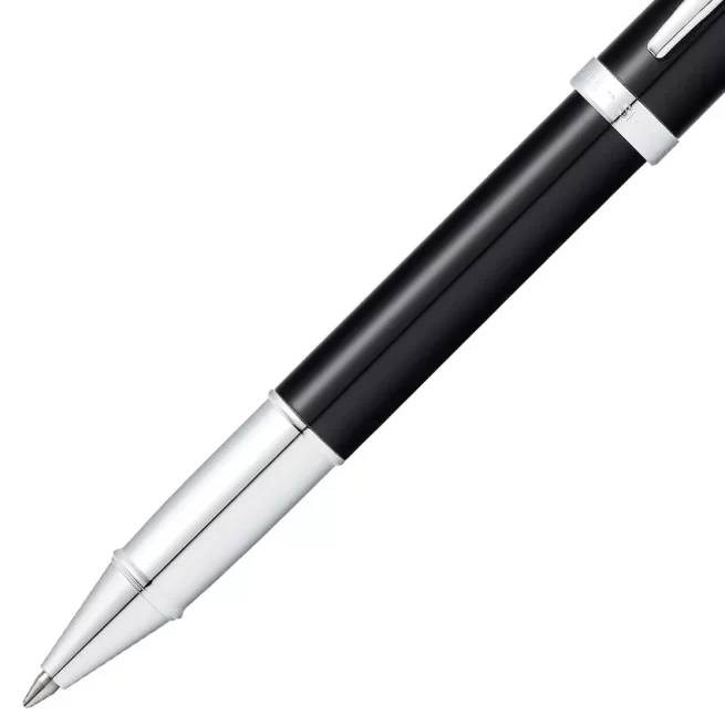 Sheaffer Gift 100 9338 Rollerball Pen Glossy Black with Chrome-Plated Trim