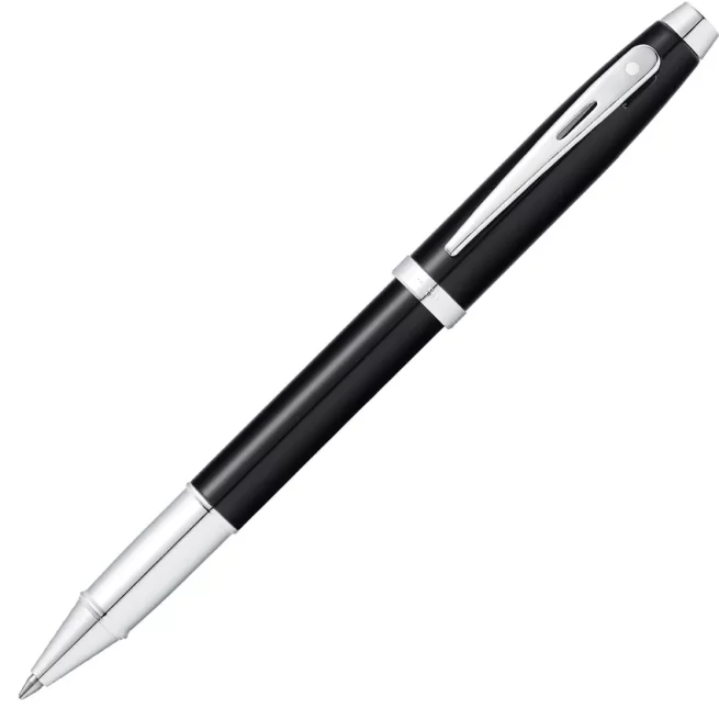 Sheaffer Gift 100 9338 Rollerball Pen Glossy Black with Chrome-Plated Trim