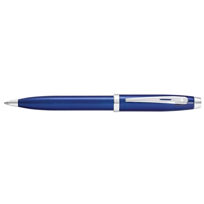 Sheaffer Gift 100 9339 Ballpoint Pen Glossy Blue with Chrome-Plated Trim