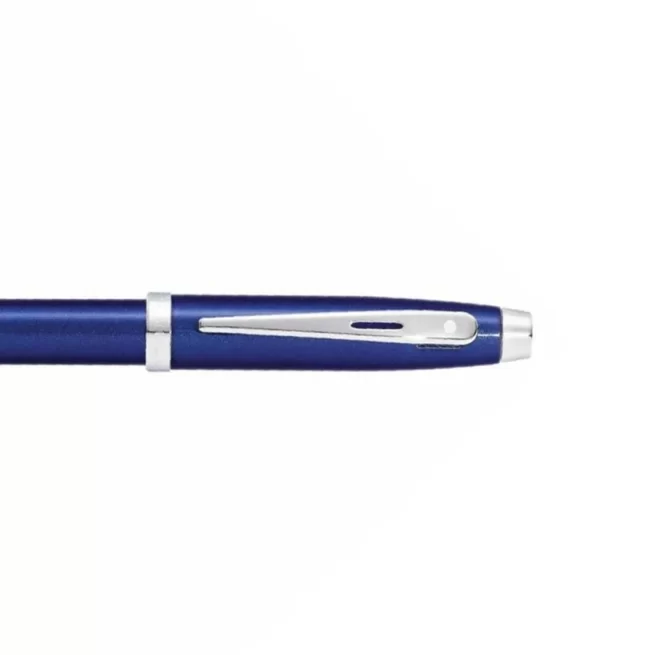 Sheaffer Gift 100 9339 Fountain Pen (Medium) Glossy Blue with Chrome-Plated Trim