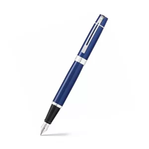 Sheaffer 9341 Gift 300 Fountain Pen (Medium) Glossy Blue with Chrome-Plated Trim