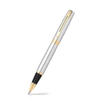 Sheaffer 9342 Gift 300 Rollerball Pen Bright Chrome with Gold Tone Trim